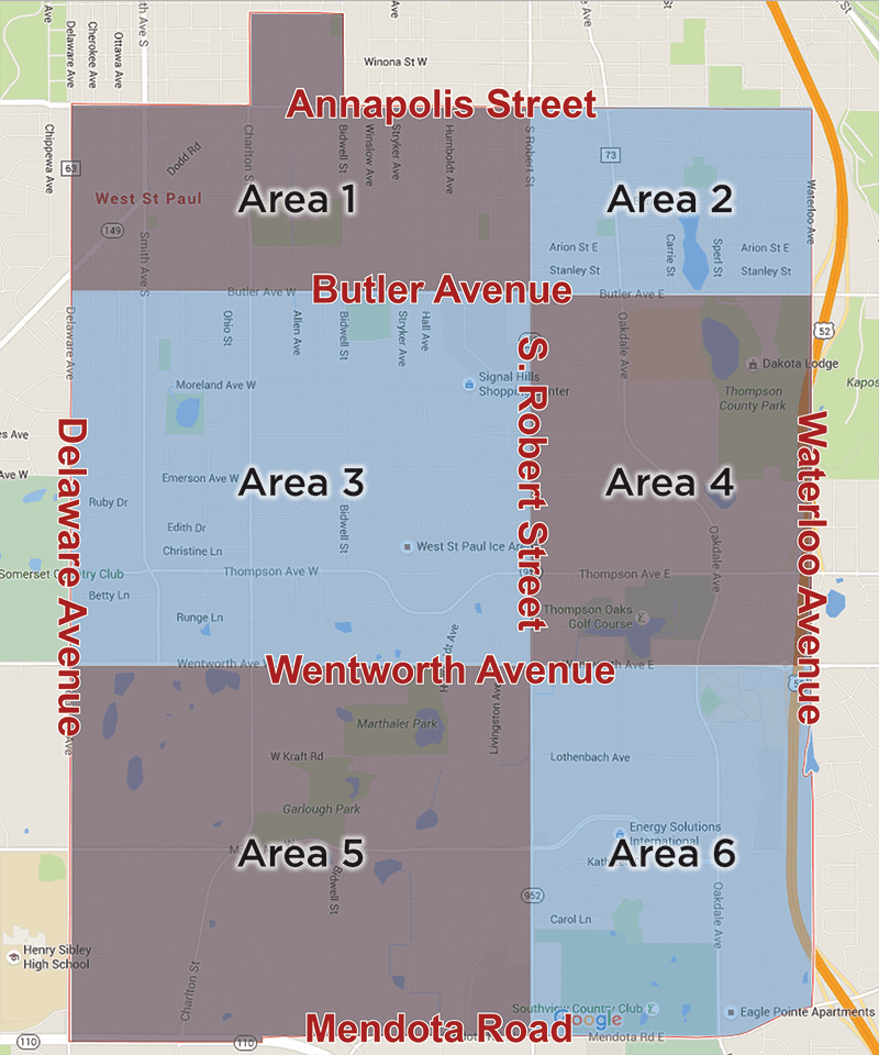 Officer Area Map Blank