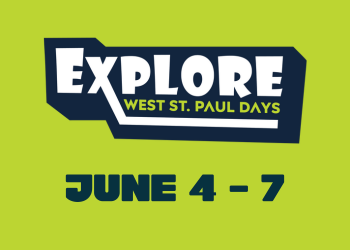 Explore West St. Paul Days Logo with text that reads June 4 - 7