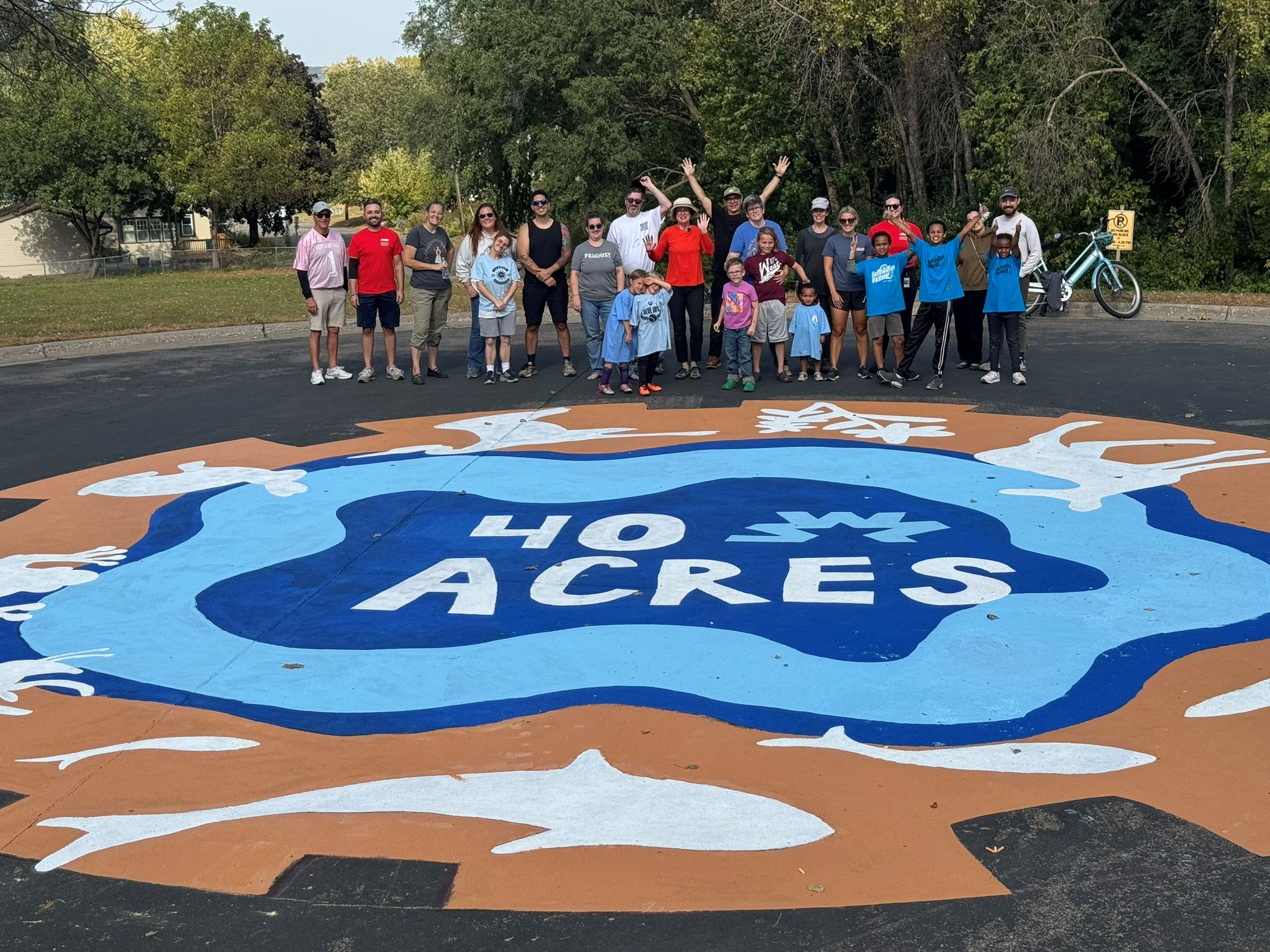 Community Members Celebrate the Completed Mural Project