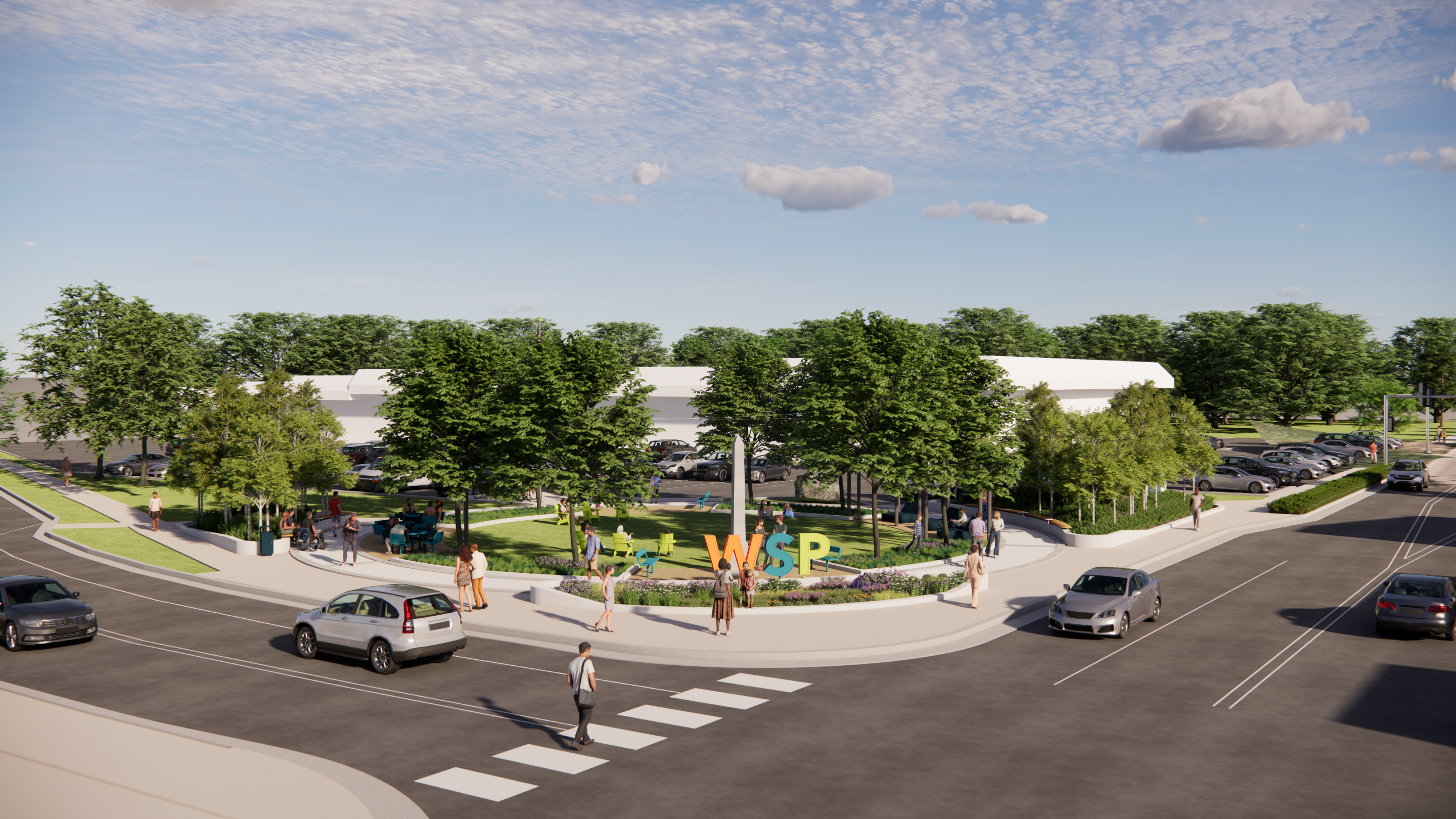 Smith Dodd Albert Plaza Aerial