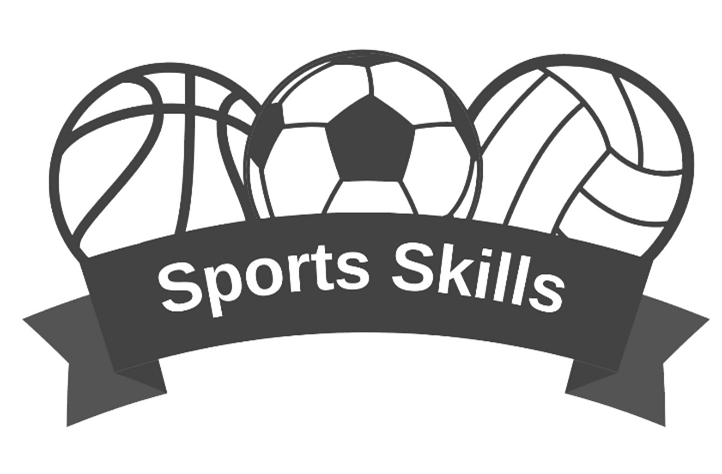 Sports Skills logo shows various sports equipment