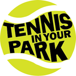 Tennis in Your Park logo with tennis ball